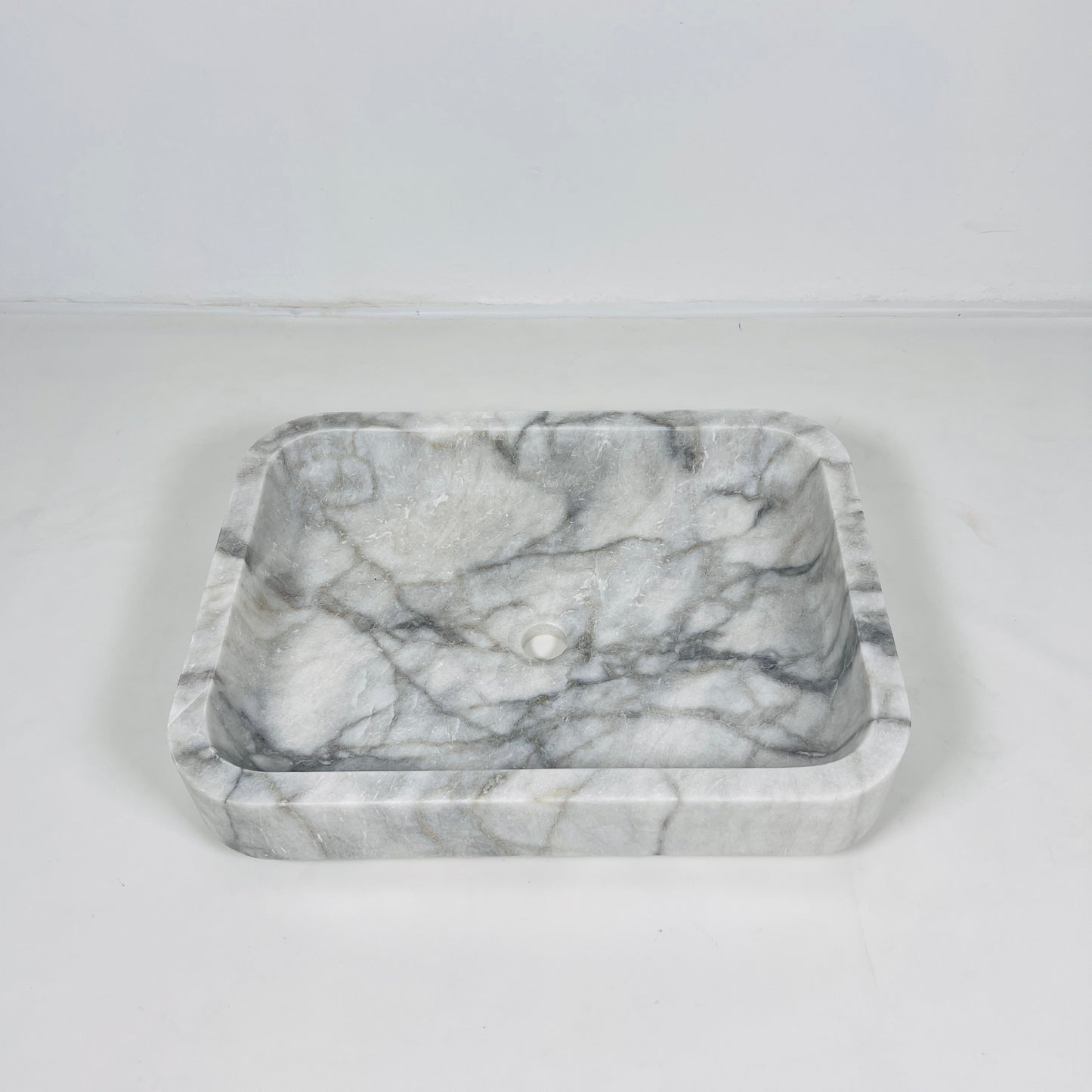 Rounded Rectangle Sink - Gray Commando