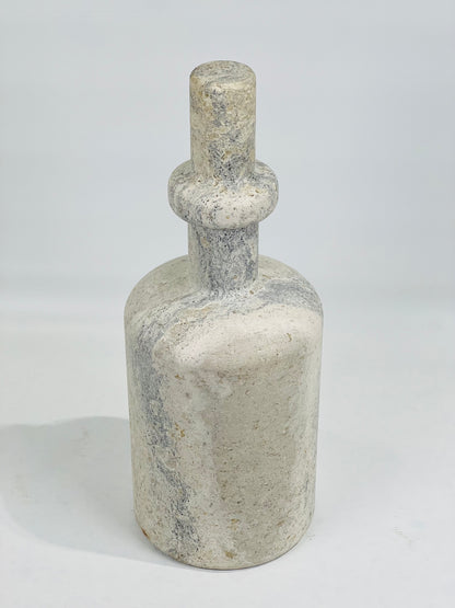 Collared Ornament Bottle - Travertine