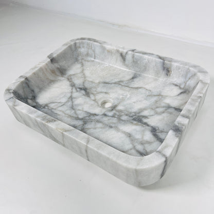 Rounded Rectangle Sink - Gray Commando