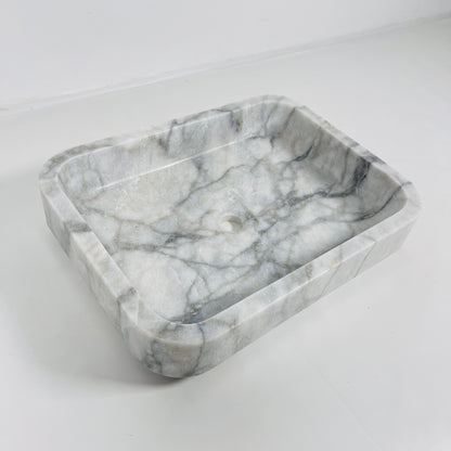 Rounded Rectangle Sink - Gray Commando