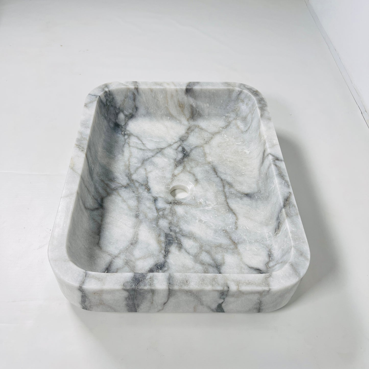 Rounded Rectangle Sink - Gray Commando