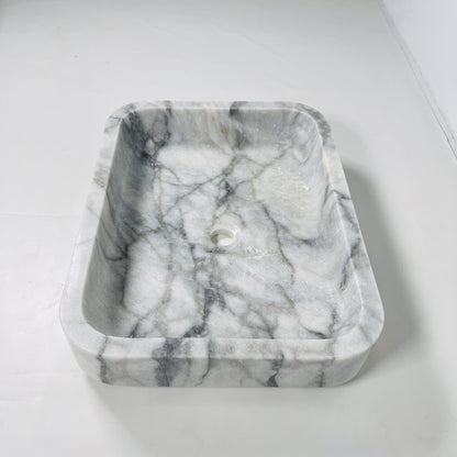 Rounded Rectangle Sink - Gray Commando