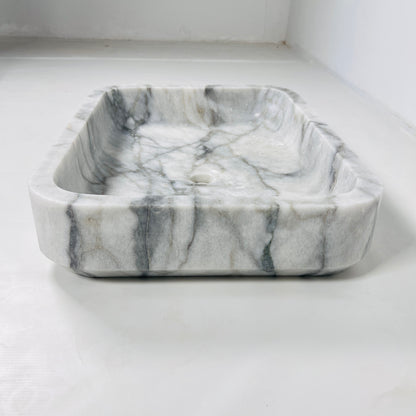 Rounded Rectangle Sink - Gray Commando