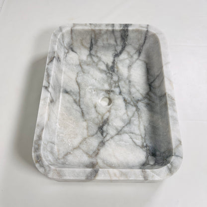 Rounded Rectangle Sink - Gray Commando
