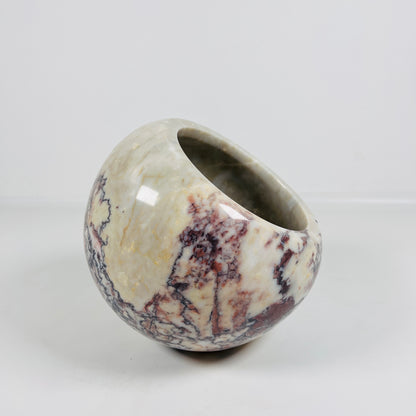 Bowl Lamp - Red & White