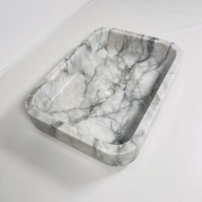Rounded Rectangle Sink - Gray Commando