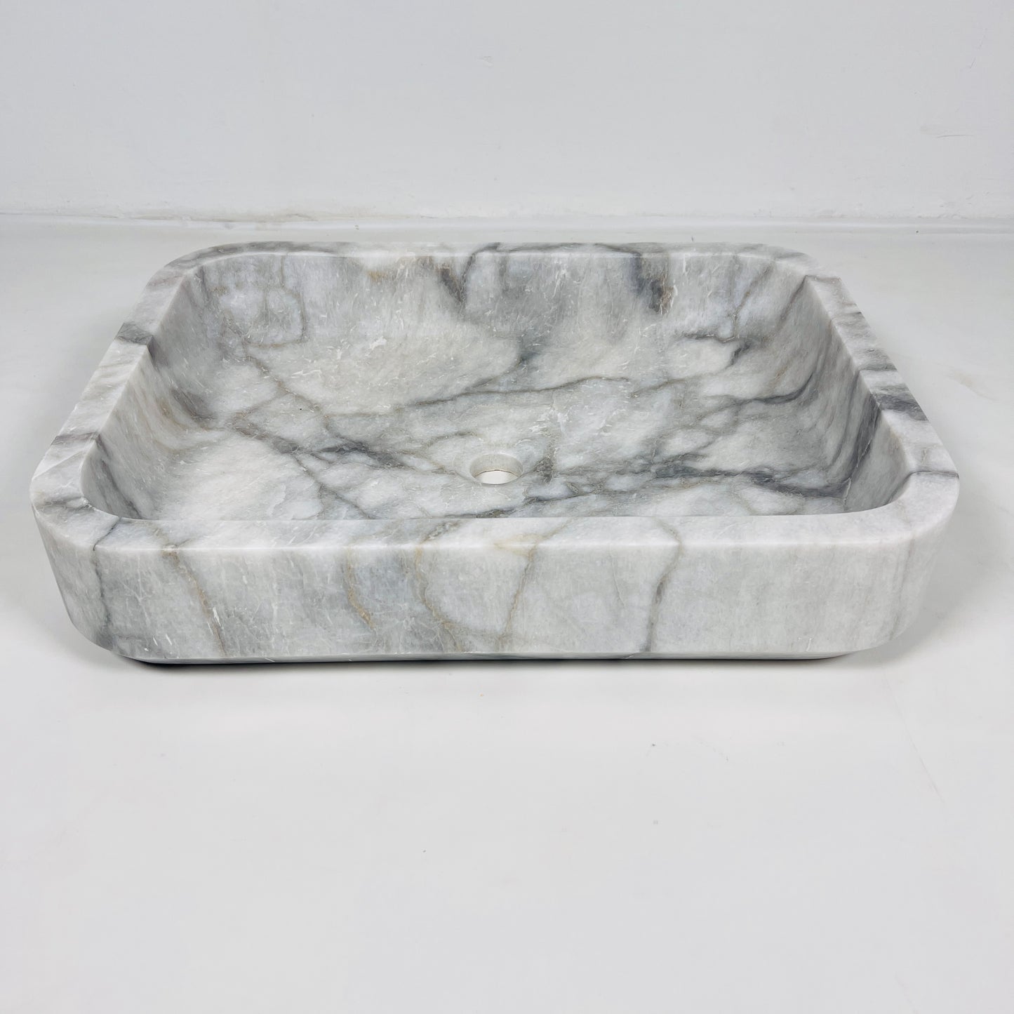 Rounded Rectangle Sink - Gray Commando
