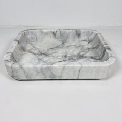 Rounded Rectangle Sink - Gray Commando