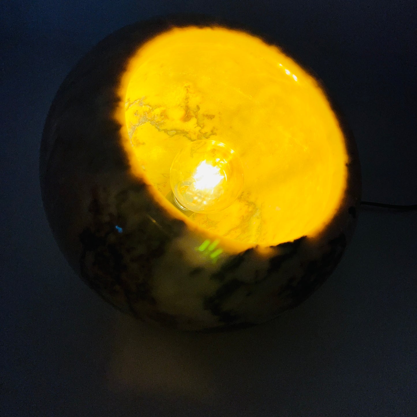 Bowl Lamp - Red & White