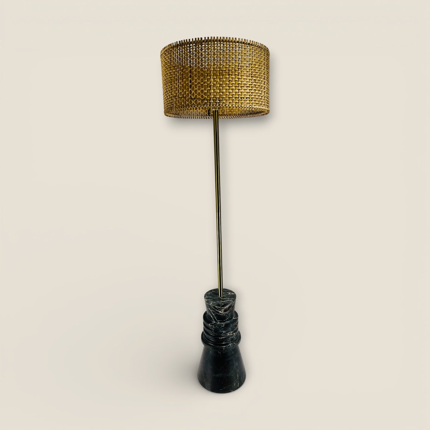 Frustum Ringed Lamp - Black