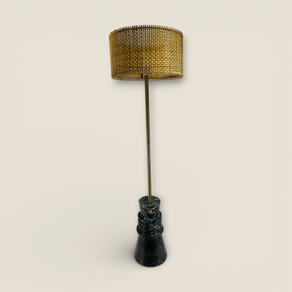 Frustum Ringed Lamp - Black