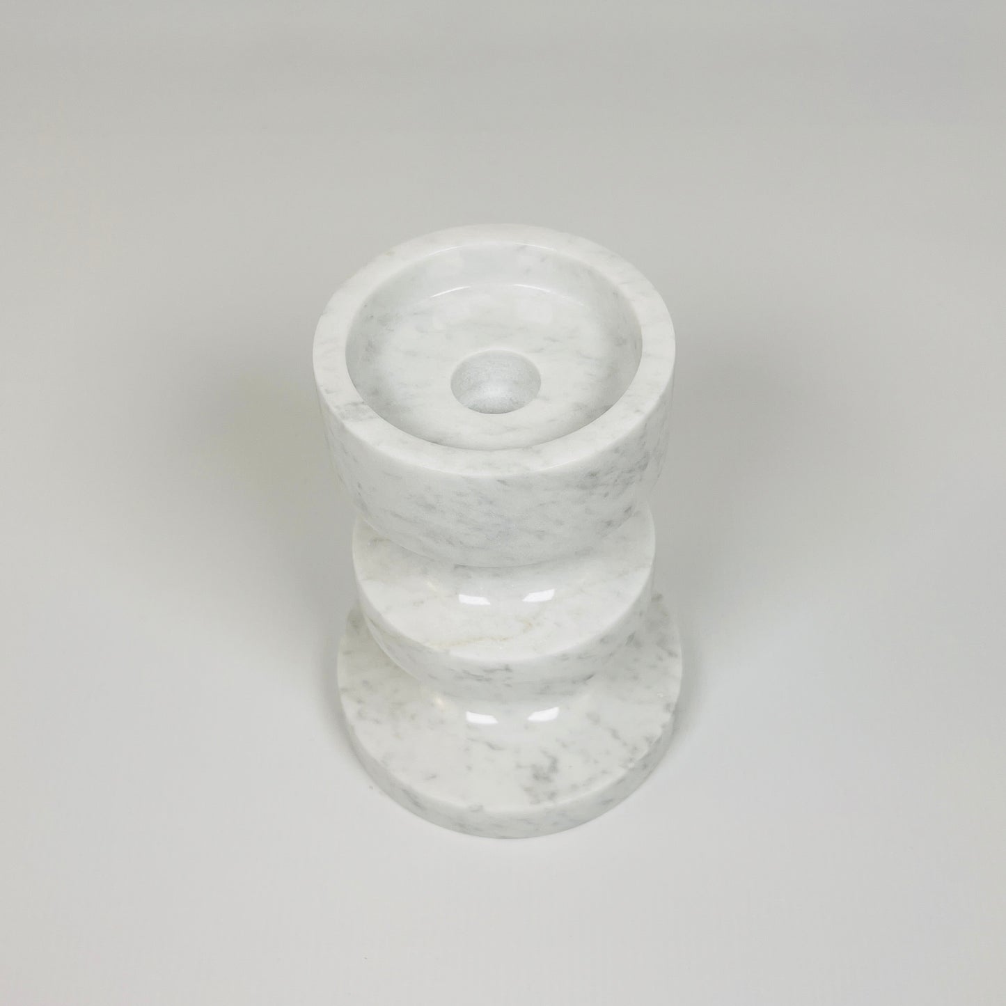 Triple Disc Candle Stand - Gray