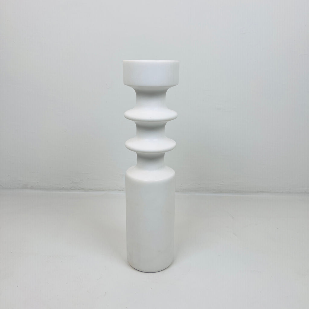 Double Disc Bulged Marble Candle Stand