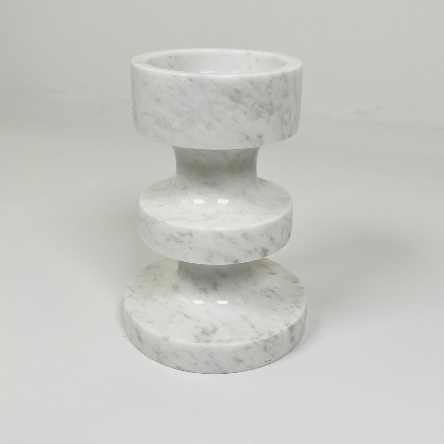 Triple Disc Candle Stand - Gray