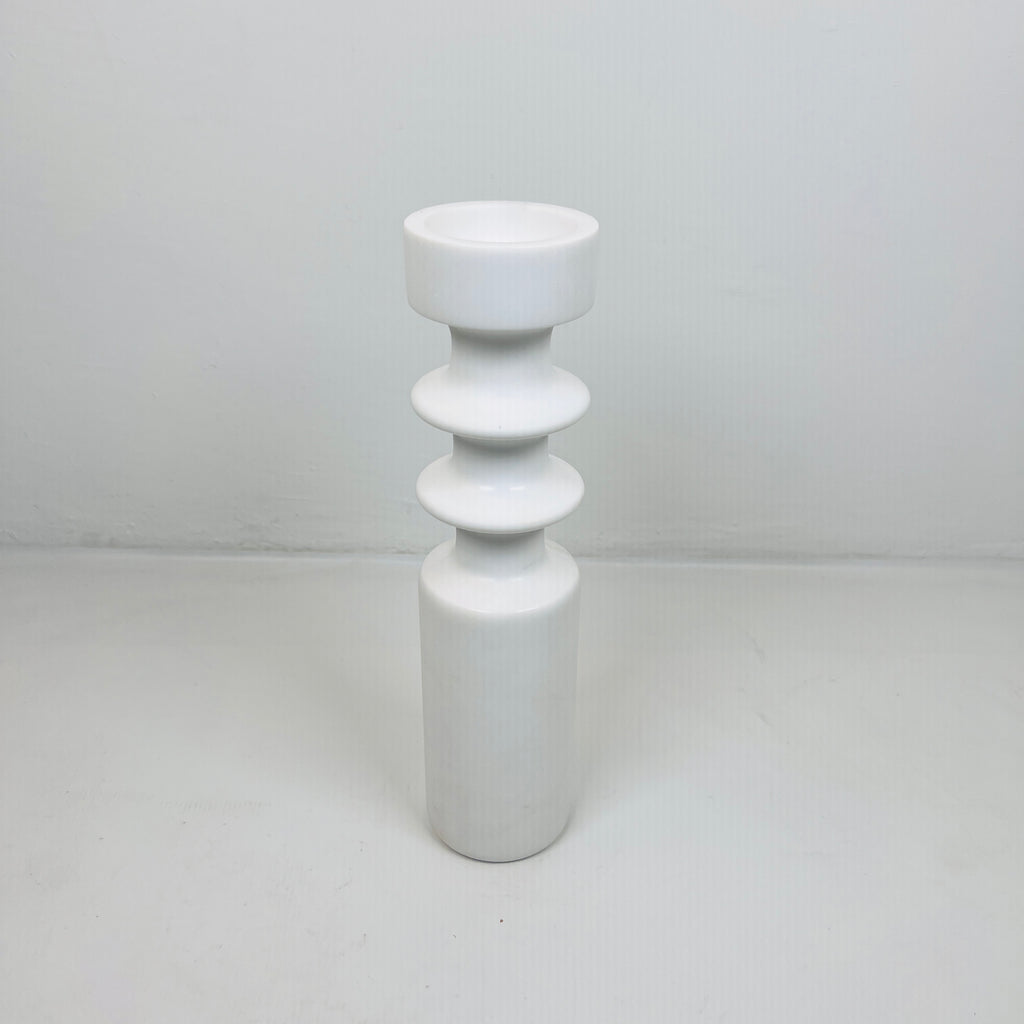 Double Disc Bulged Marble Candle Stand