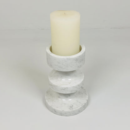 Triple Disc Candle Stand - Gray