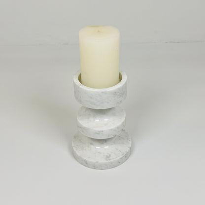 Triple Disc Candle Stand - Gray