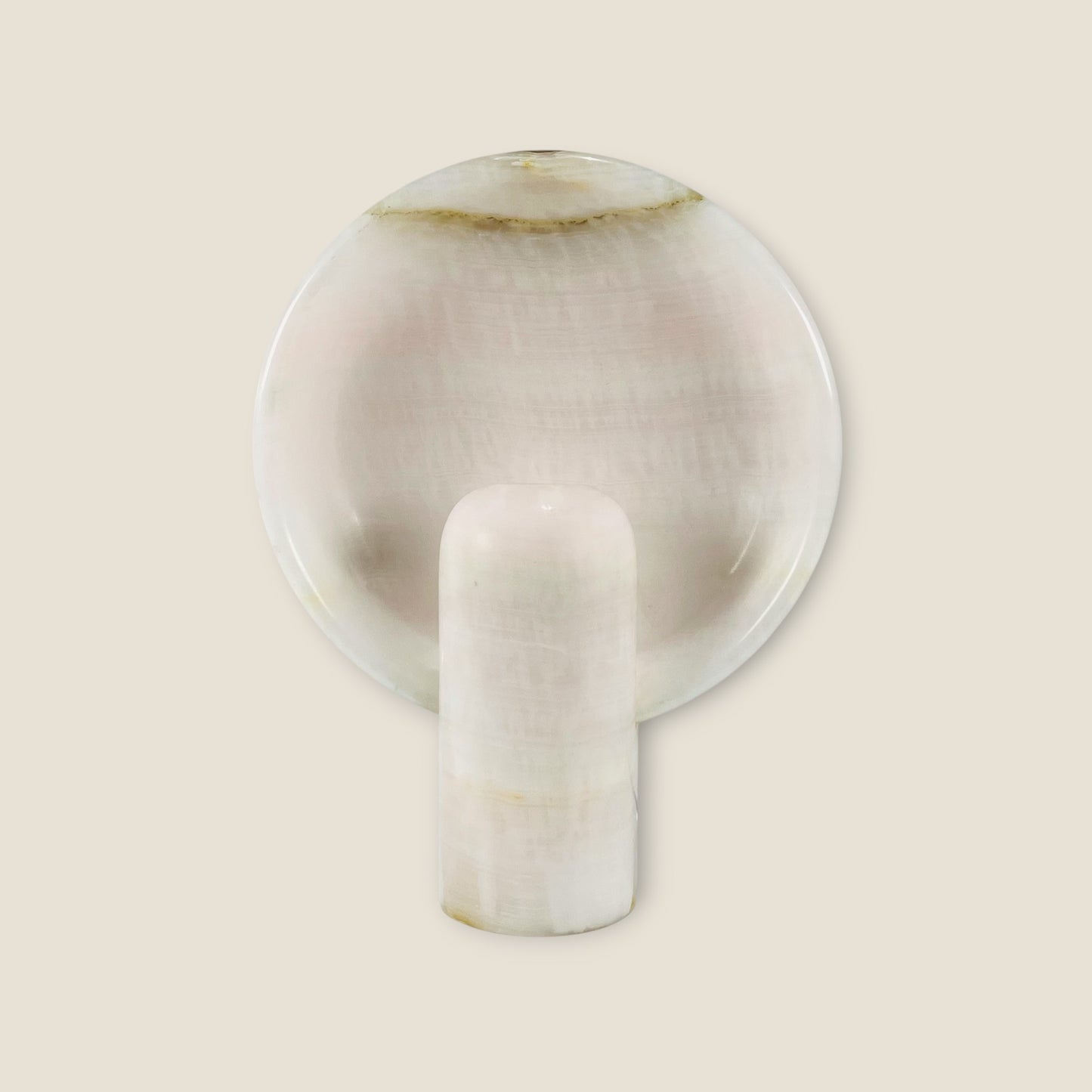Disc Table Lamp - Pink Onyx
