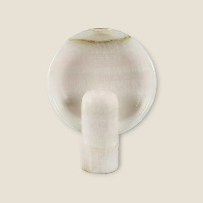 Disc Table Lamp - Pink Onyx