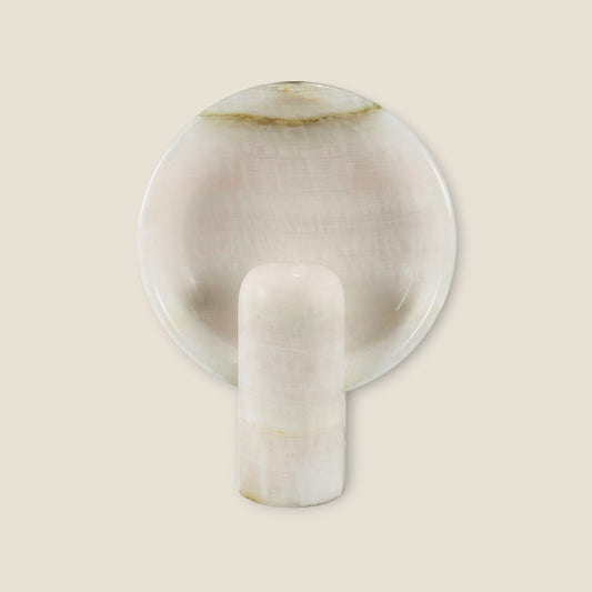 Disc Table Lamp - Pink Onyx
