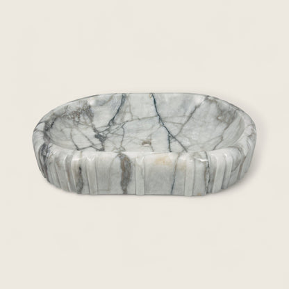 Pleated Obround Sink - Gray Commando