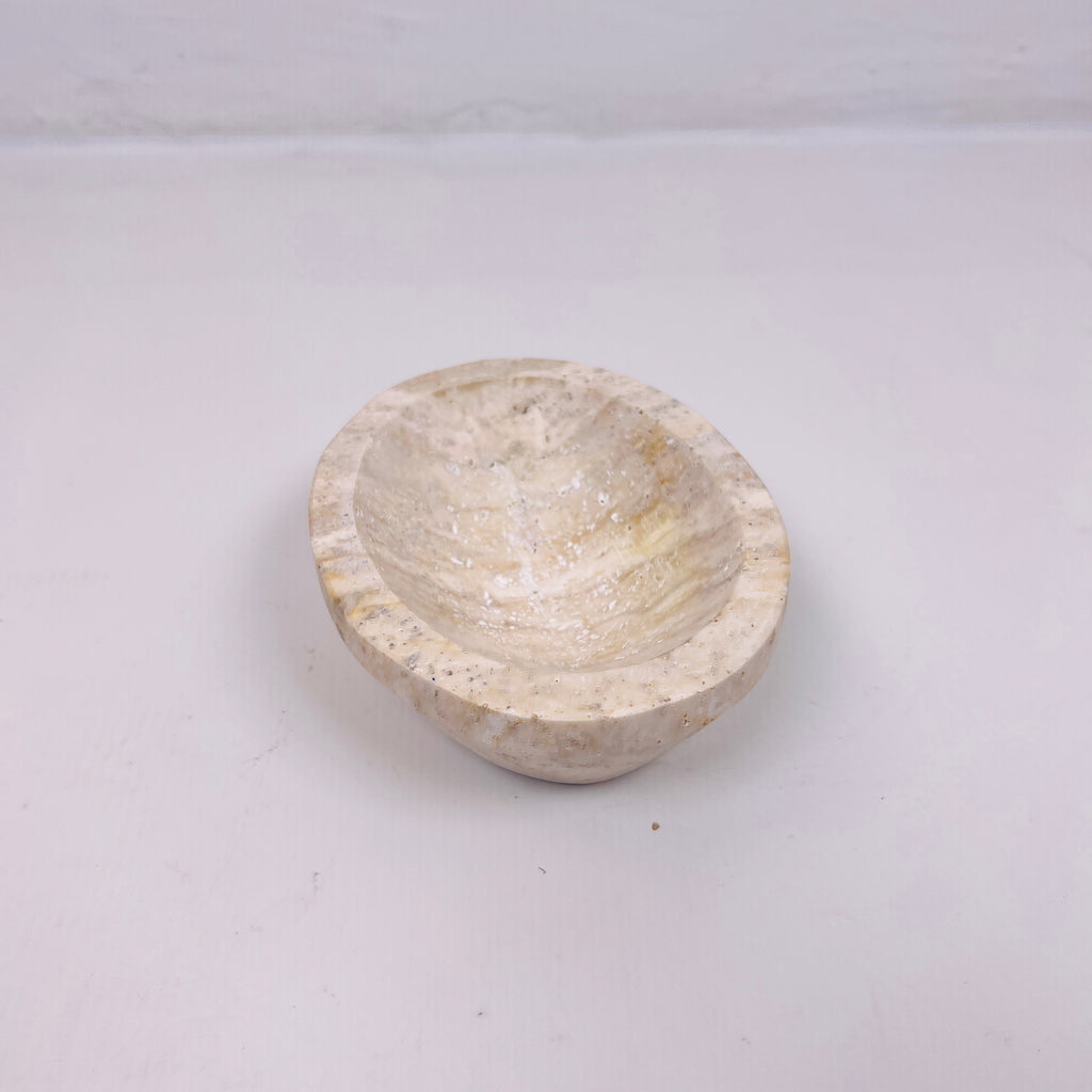 Travertine Grazed Soap Dish