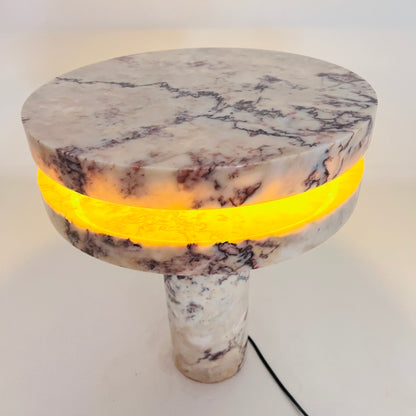 Dual Disc Lamp - Red & White