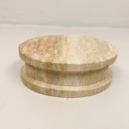 Double Sided Soap Dish - Travertine