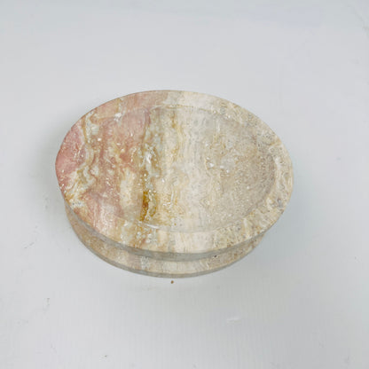 Double Sided Soap Dish - Travertine