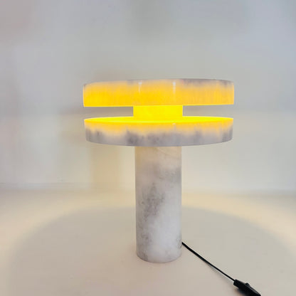 Dual Disc Lamp - Gray