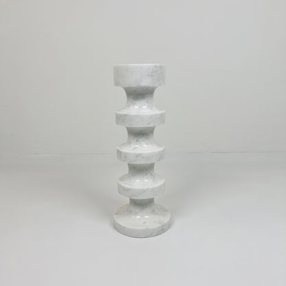 Accordian Candle Stand - Gray & White