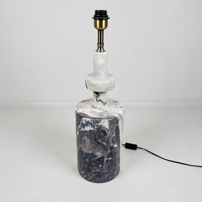 Bottleneck Table Lamp - Red & White