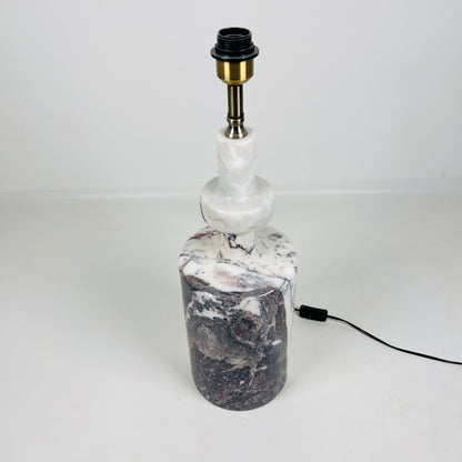 Bottleneck Table Lamp - Red & White