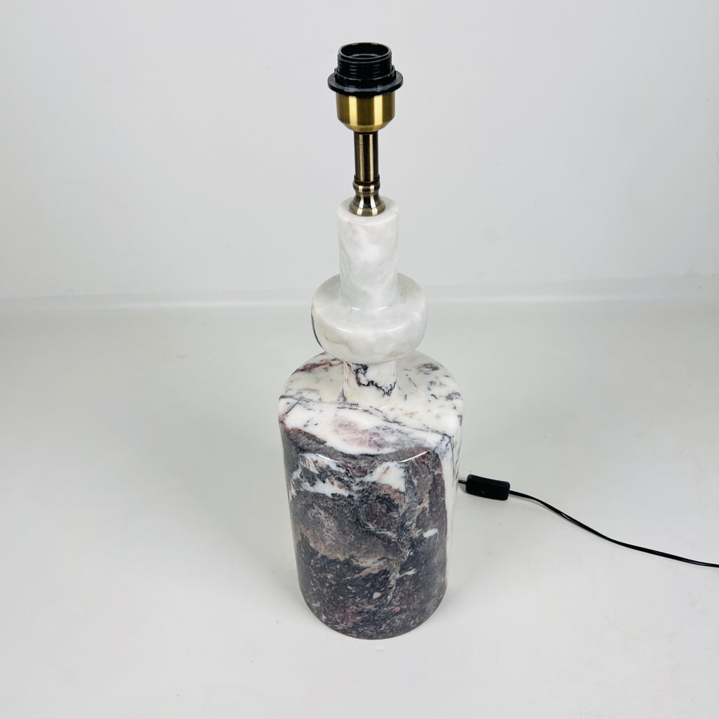 Duo Tone Bottle Bottom Stone Lamp