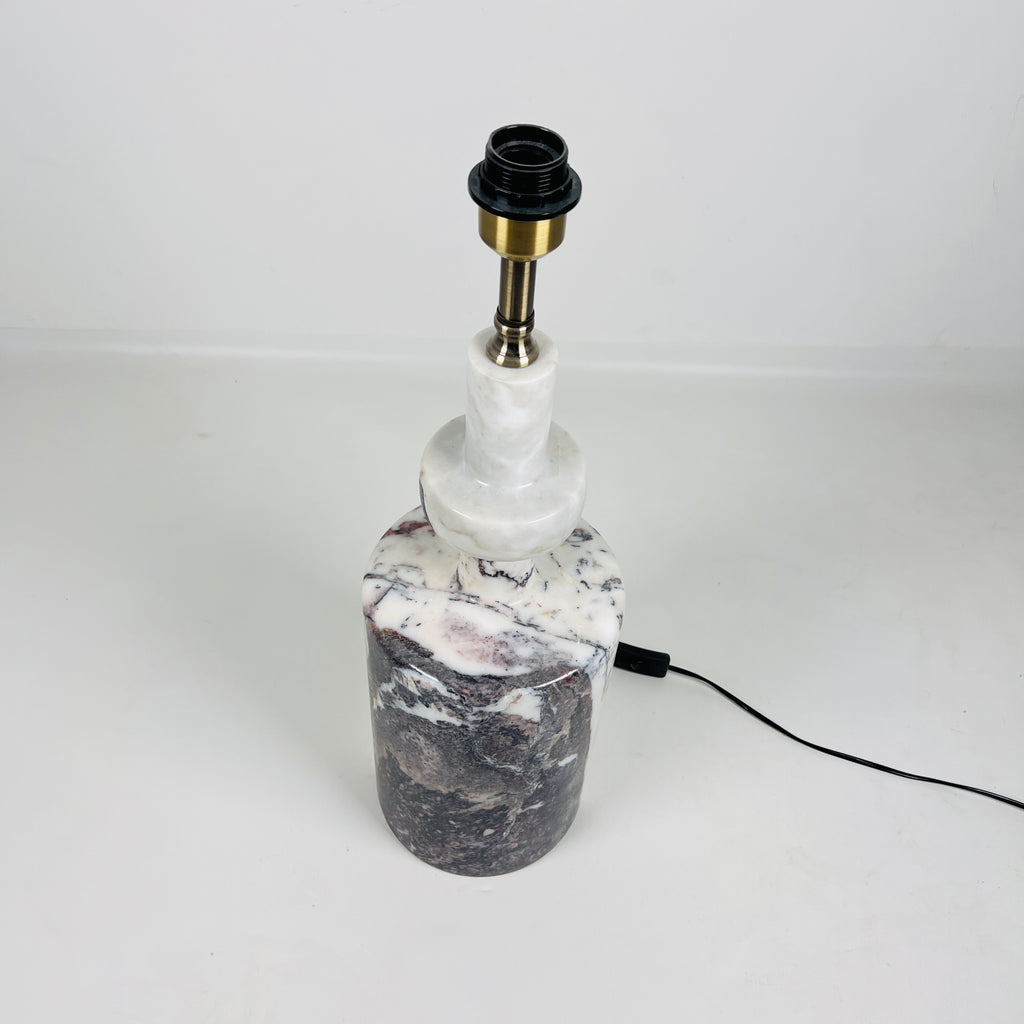 Duo Tone Bottle Bottom Stone Lamp