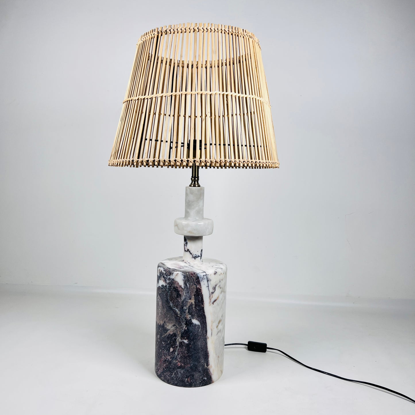 Bottleneck Table Lamp - Red & White