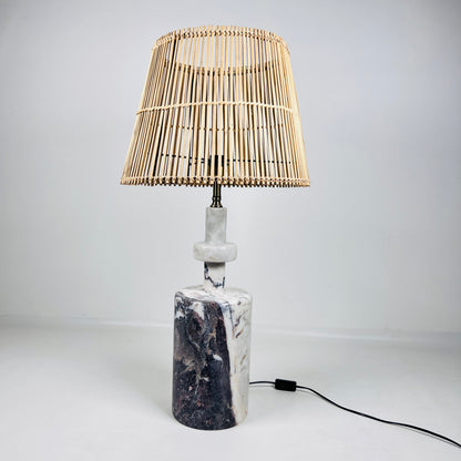 Bottleneck Table Lamp - Red & White