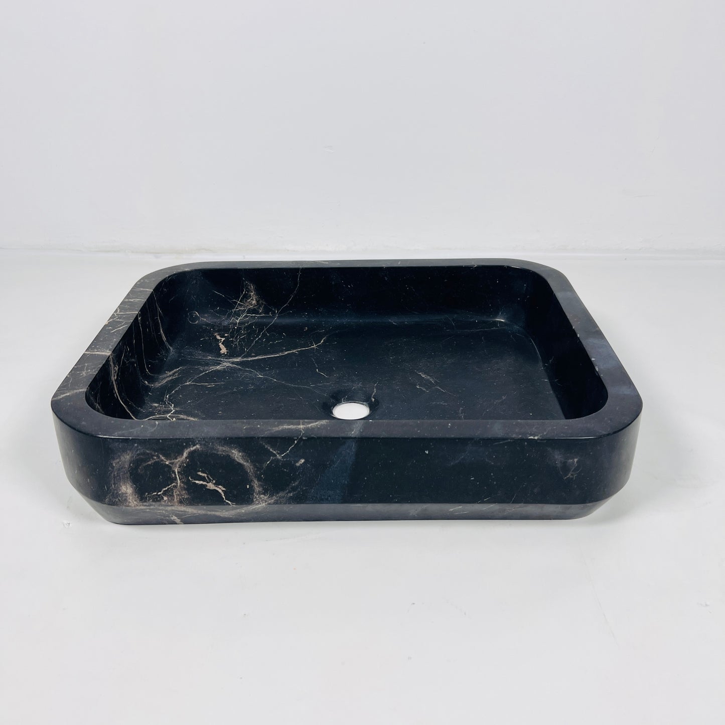 Rounded Rectangle Sink - Polish Black