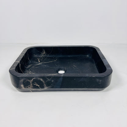 Rounded Rectangle Sink - Polish Black