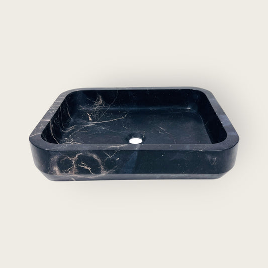 Rounded Rectangle Sink - Polish Black
