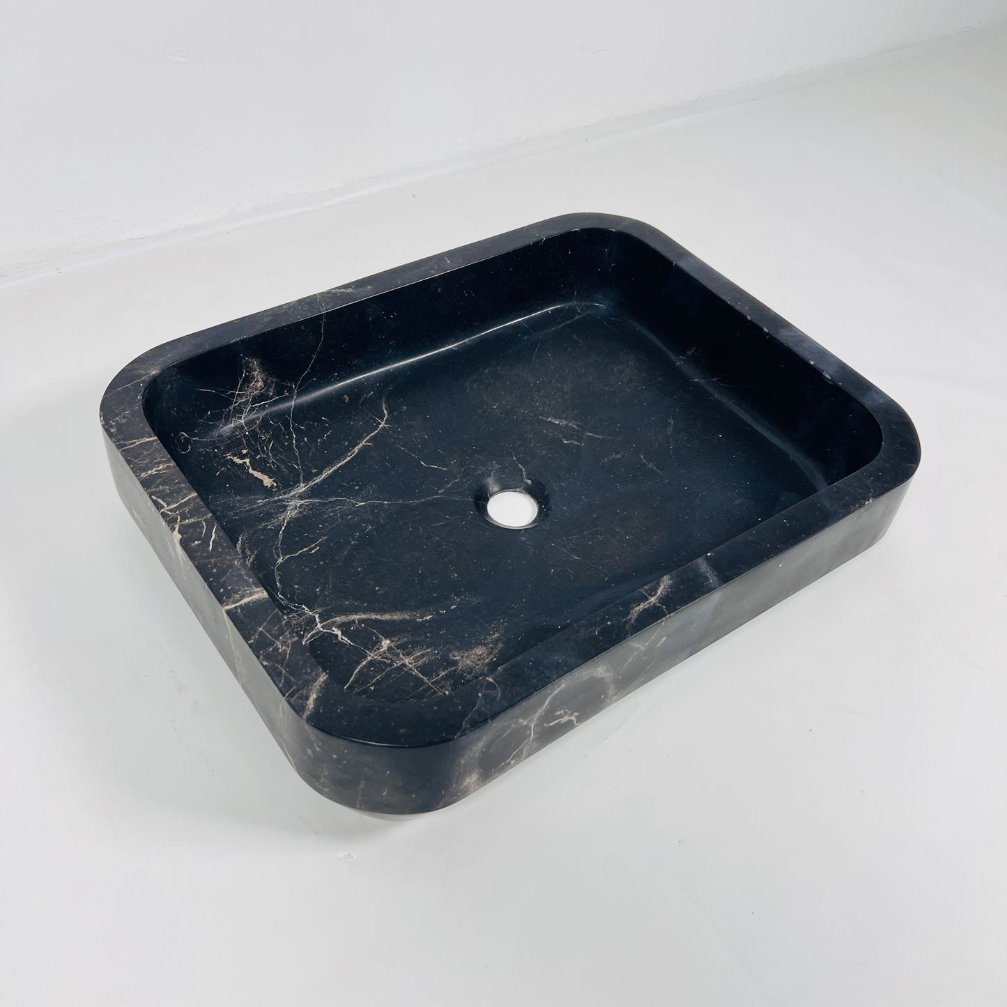 Rounded Rectangle Sink - Polish Black