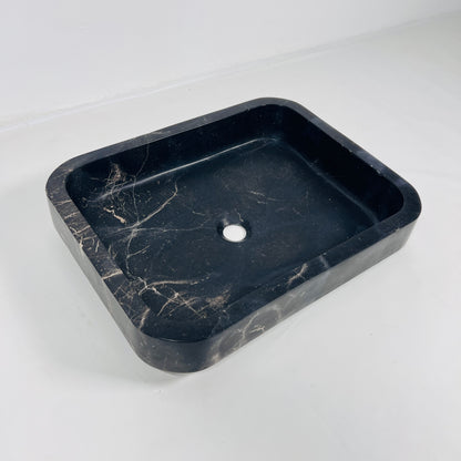 Rounded Rectangle Sink - Polish Black