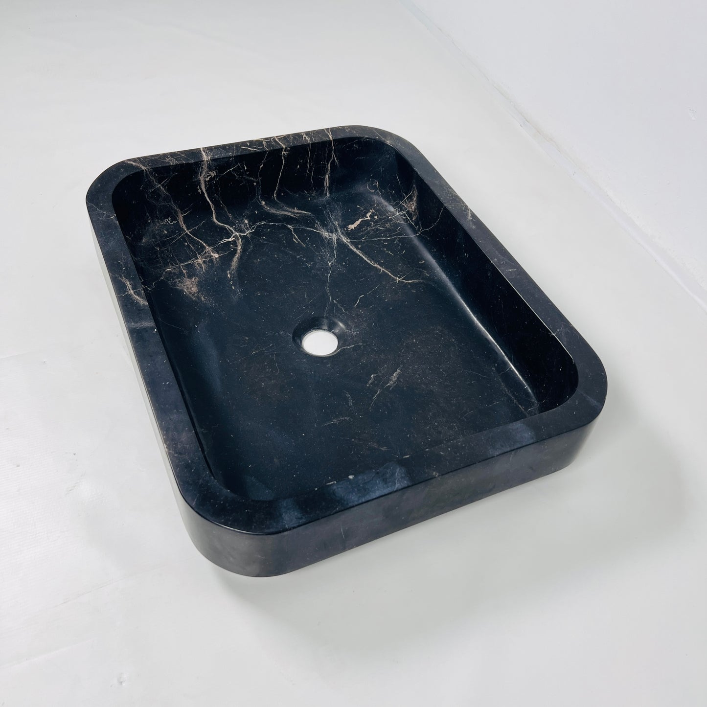 Rounded Rectangle Sink - Polish Black