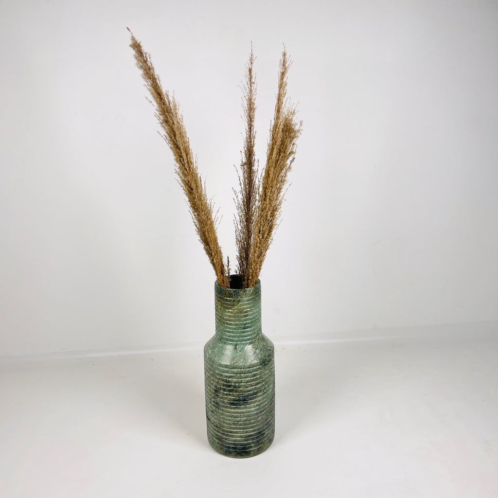 Jungle Green Ridge Vase