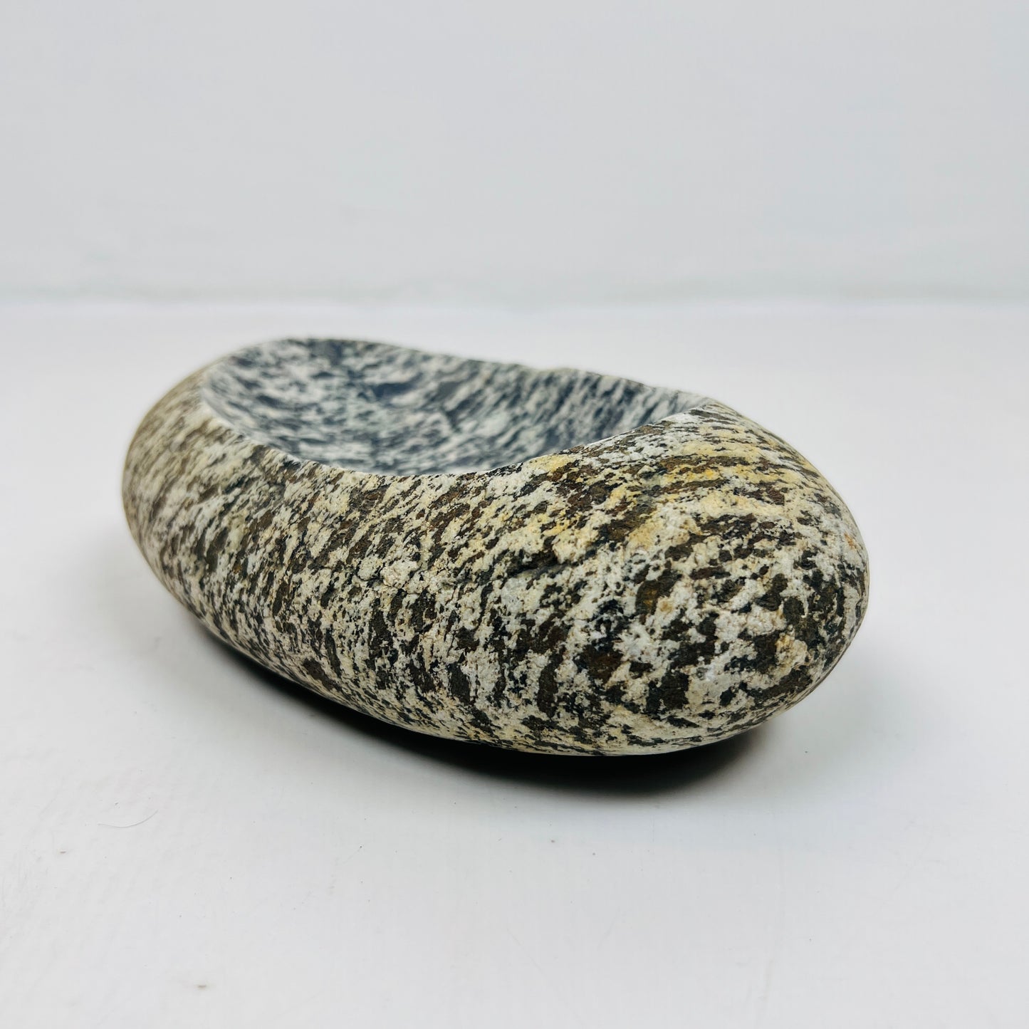 Grey White Splotched Soap Dish - Riverstone