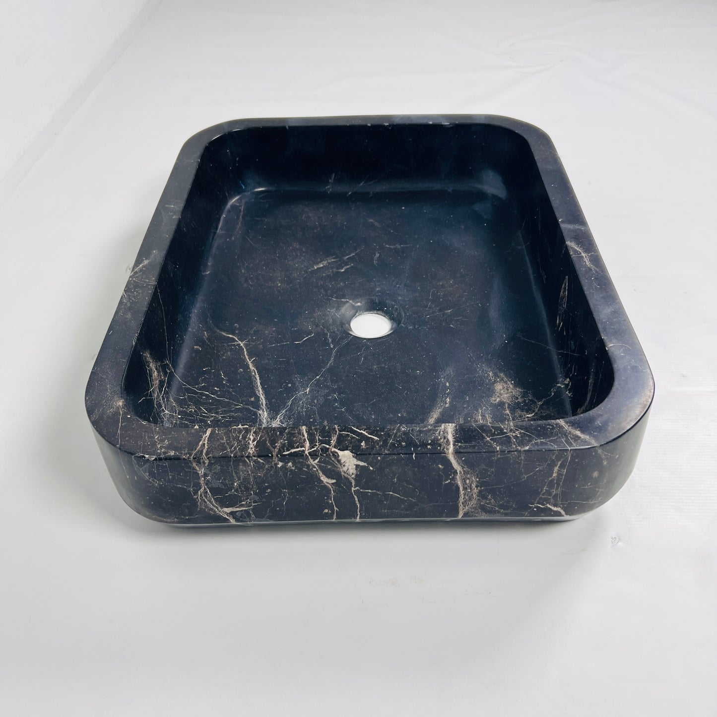 Rounded Rectangle Sink - Polish Black