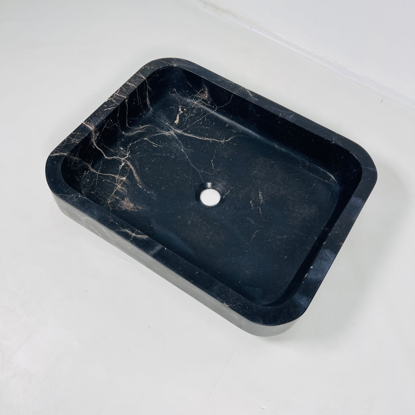 Rounded Rectangle Sink - Polish Black