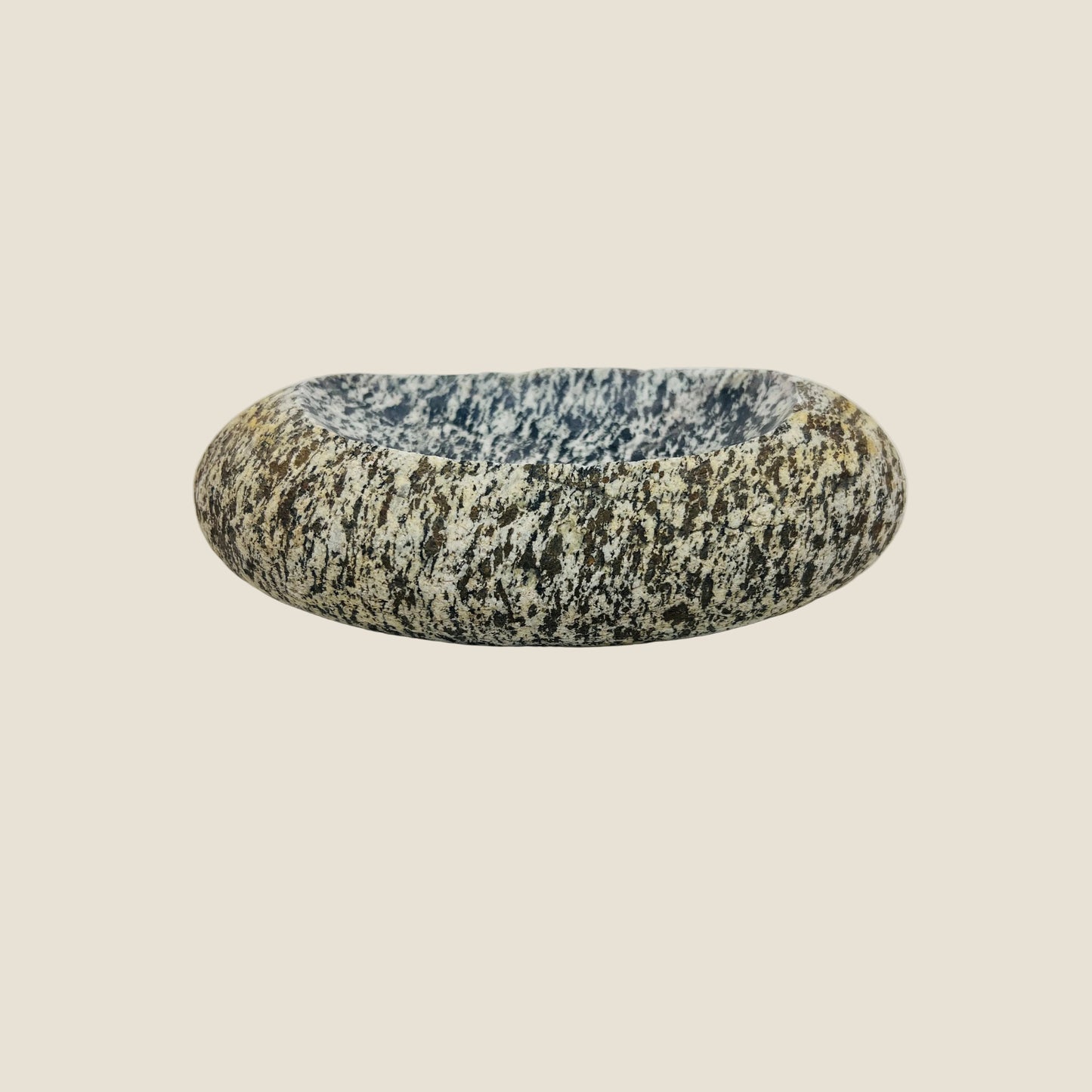 Grey White Splotched Soap Dish - Riverstone