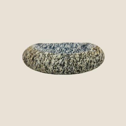 Grey White Splotched Soap Dish - Riverstone