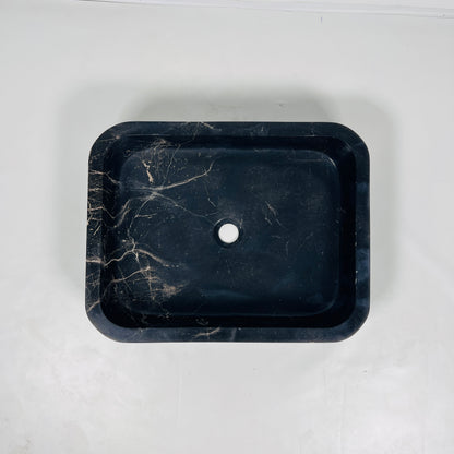 Rounded Rectangle Sink - Polish Black